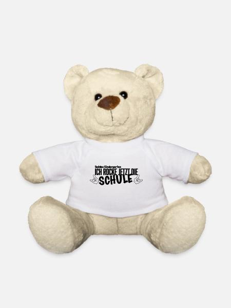 Einschulung Tschüss Kindergarten - Teddy - Weiß