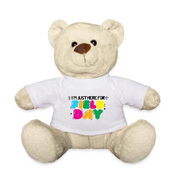 I'm Just Here For Field Day 38 - Teddy Bear - white - Front