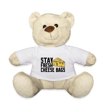 Stay Fresh Cheese Bags 18 - Teddy Bear - white - Front