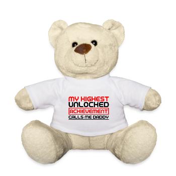 My Highest Unlocked Achievement Calls Me Daddy 2 - Teddy Bear - white - Front