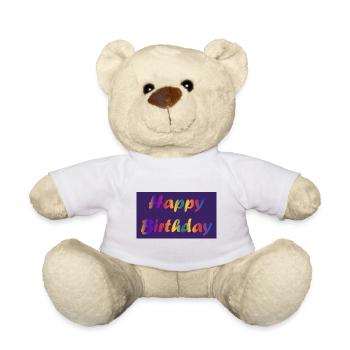 JAHRESTAG. ALLES GUTE ZUM GEBURTSTAG!. ALLES GUTE ZUM GEBURTSTAG!. - Teddy - Weiß - Vorne