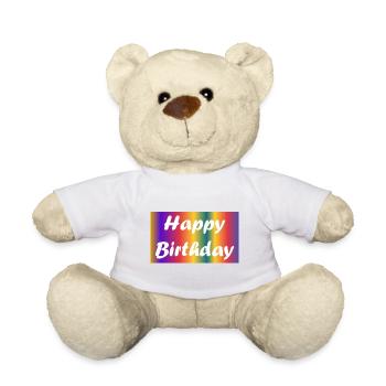 ALLES GUTE ZUM GEBURTSTAG!. ALLES GUTE ZUM GEBURTSTAG!. JAHRESTAG. - Teddy - Weiß - Vorne