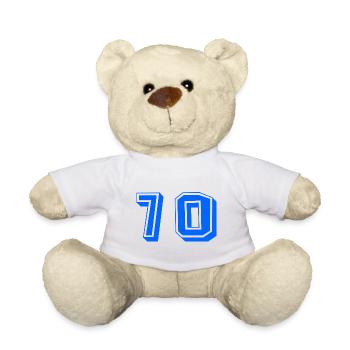 70. 70 YEARS. 70TH ANNIVERSARY. 70TH ANNIVERSARY. - Teddy Bear - white - Front