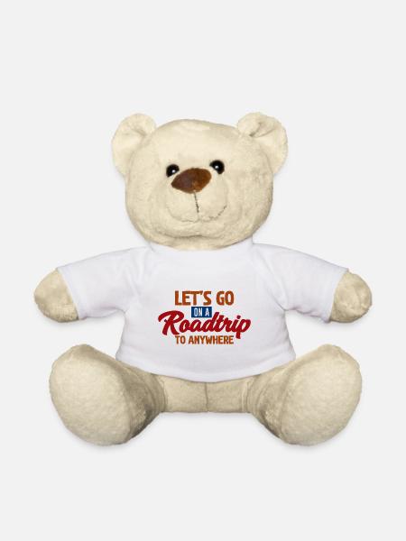Partons en roadtrip n’importe où - Nounours - blanc