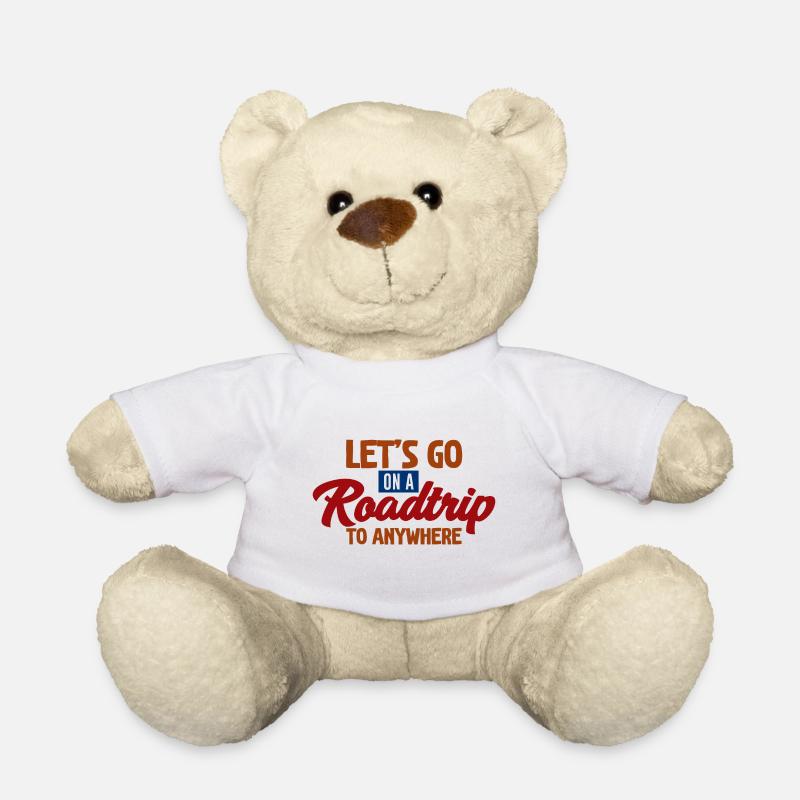 Partons en roadtrip n’importe où - Nounours - blanc