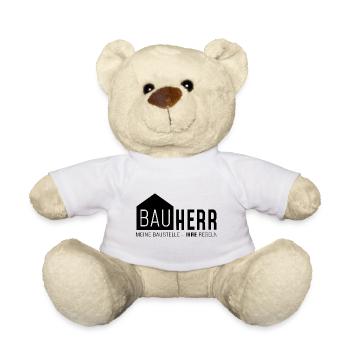 Bauherr - meine Baustelle, ihre Regeln - Teddy - Weiß - Vorne
