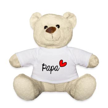 DAD. FATHER'S DAY. HAPPY DADDY'S DAY. HAPPY BIRTHDAY - Teddy Bear - white - Front