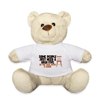 Some People Need A High Five In The Face 4 - Teddy - Weiß - Vorne