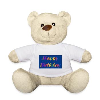 ALLES GUTE ZUM GEBURTSTAG. ALLES GUTE ZUM GEBURTSTAG. JAHRESTAG. - Teddy - Weiß - Vorne