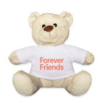 Forever Friends - Eternal Friendship Saying - Teddy Bear - white - Front