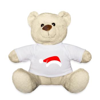 Bonnet de Noël moche - Nounours - blanc - Devant