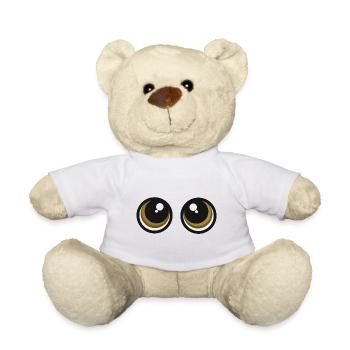 yeux mignons regardent cadeau expressions faciales bébé mignon - Nounours - blanc - Devant