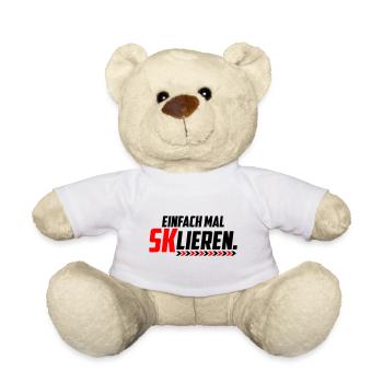 Eskalieren SKlieren sklieren | Farbe änderbar - Teddy - Weiß - Vorne