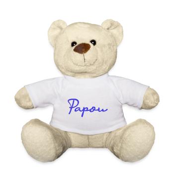 PAPUAN. DAD. FATHER's DAY. HAPPY BIRTHDAY DAD. BONN - Teddy Bear - white - Front