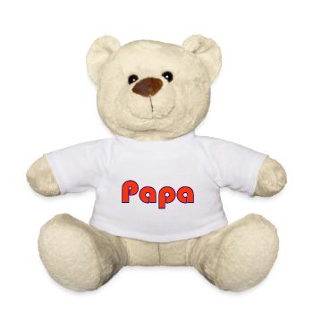 DAD. FATHER's DAY. HAPPY BIRTHDAY DAD. HAPPY BIRTHDAY - Teddy Bear - white - Front