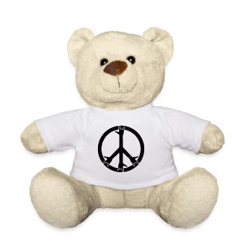 Frieden und Rock! - Teddy - Weiß - Vorne