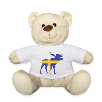 Élan suédois - Nounours - blanc - Devant