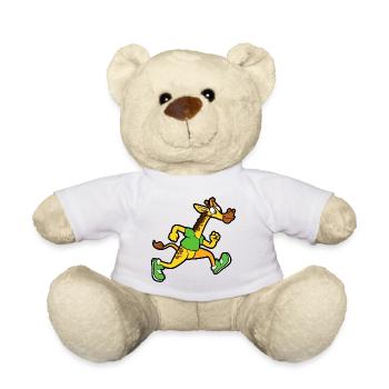 Giraffe Sprinter Joggen Laufen Leichtathletik - Teddy - Weiß - Vorne