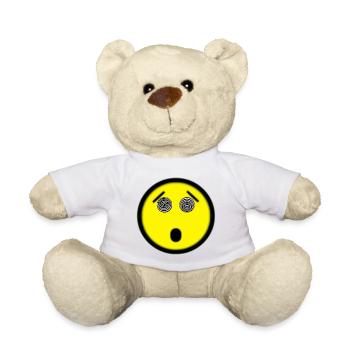 hypno smiley yellow - Teddy - Weiß - Vorne