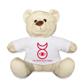 THE TRUTH IS OUT THERE (v) - Teddy Bear - white - Front
