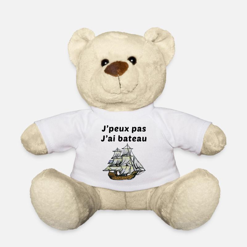 j'peux pas j'ai bateau - Nounours - blanc
