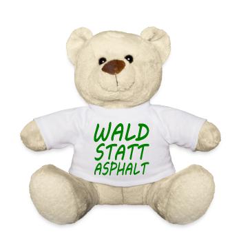 wald statt asphalt - Teddy - Weiß - Vorne