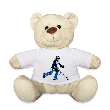 Gardien de but de hockey - Nounours - blanc - Devant