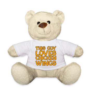 Ce gars aime les ailes de poulet 2 - Nounours - blanc - Devant