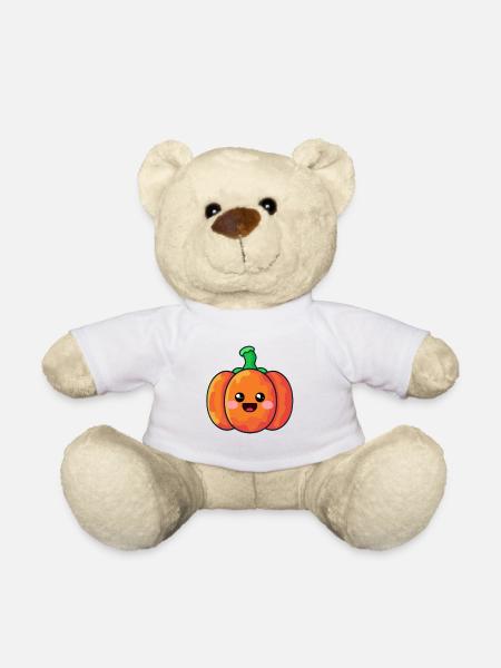 Pumpkin, halloween - Teddy Bear - white