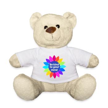 Be kind to your mind - Teddy Bear - white - Front