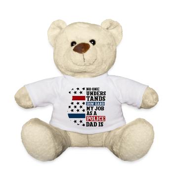 Polizei Polizist Polizeibeamte - Teddy - Weiß - Vorne