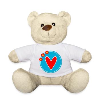 SCHÖNEN MUTTERTAG. MAMA. MUTTERTAG. ICH LIEBE DICH - Teddy - Weiß - Vorne