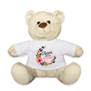 Enterrement de vie de Fille EVG Staff Marié Drôle - Nounours - blanc - Devant