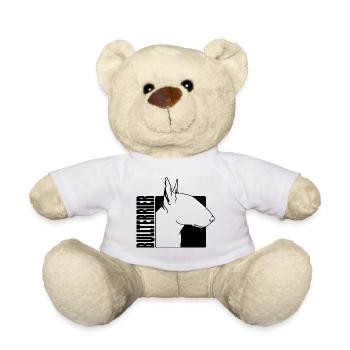 Bull Terrier Profile Dogs Dog Wilsigns - Teddy Bear - white - Front