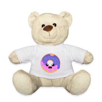 Beau beignet heureux ! - Nounours - blanc - Devant
