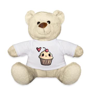 Cupcake full of love - Teddy Bear - white - Front