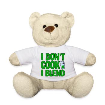 I Don't Cook I Blend 2 - Teddy Bear - white - Front