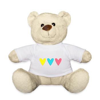 HERZ. HERZ. HEILIGER VALENTINSTAG. LIEBE. LIEBE. PAAR. - Teddy - Weiß - Vorne