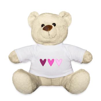HEART. HEARTS. SAINT VALENTINE. LOVE. LOVE. CHRISTMAS - Teddy Bear - white - Front