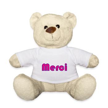 MERCI. MAÎTRESSE. MAÎTRE. MERCI MAÎTRESSE - Nounours - blanc - Devant