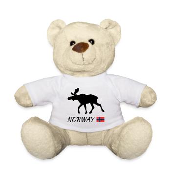 Elch, Norwegen - Teddy - Weiß - Vorne