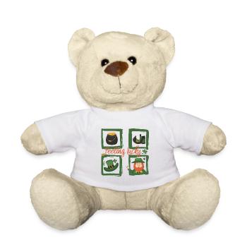 Sei glücklich - feeling lucky St. Patricks day - Teddy - Weiß - Vorne