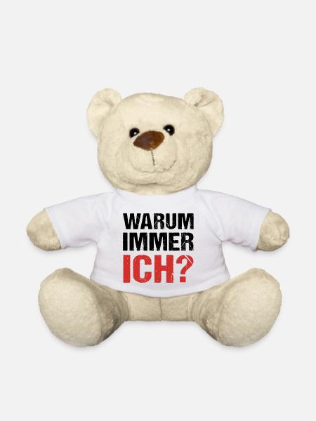 Warum immer ich? Warum - Teddy - Weiß