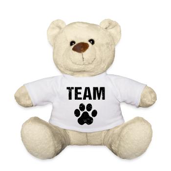 Team Dog Dogs Team Paw - Teddy Bear - white - Front