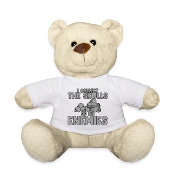 Je collectionne les crânes de mes ennemis 3 - Nounours - blanc - Devant