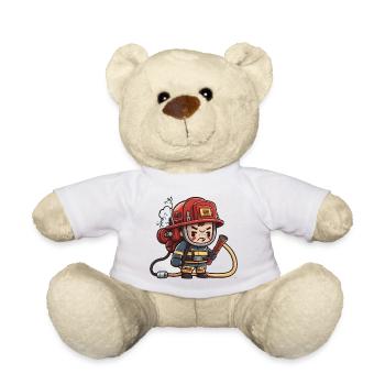 Fighting Fires - Teddy Bear - white - Front