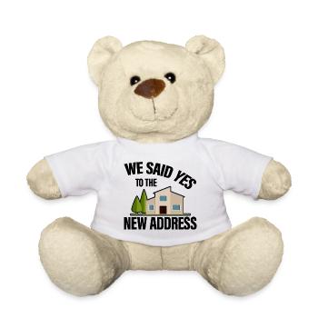 Nous avons dit oui à la nouvelle adresse 2 - Nounours - blanc - Devant