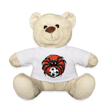 Spinnen Fussball / Fussballer Spinne - Teddy - Weiß - Vorne