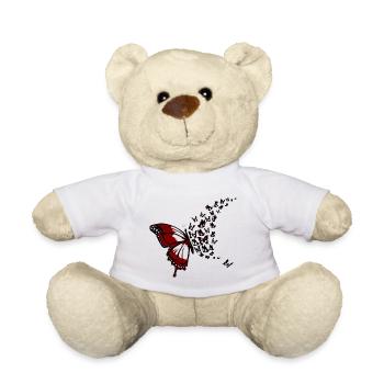 Essaim de papillons - Nounours - blanc - Devant