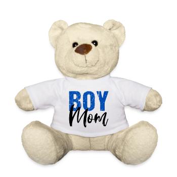 Garçon Maman Fils Mère Maman - Nounours - blanc - Devant